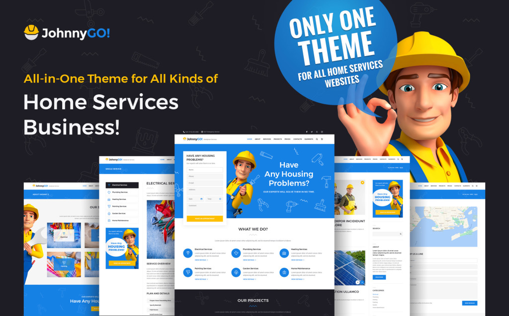 Responsywny motyw WordPress #62555 na temat: przebudowa domu